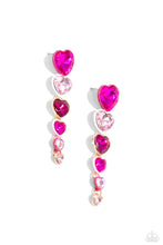Load image into Gallery viewer, Cascading Casanova - Pink Earring