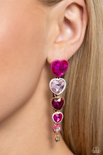 Load image into Gallery viewer, Cascading Casanova - Pink Earring