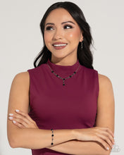 Load image into Gallery viewer, Led by the ROSE - Black Earring