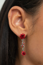 Load image into Gallery viewer, Led by the ROSE - Red Earring