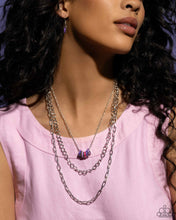 Load image into Gallery viewer, Colorful Cadet - Purple Necklace