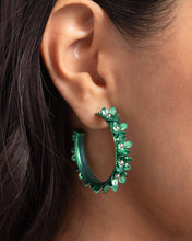 Load image into Gallery viewer, Fashionable Flower Crown - Green Earring