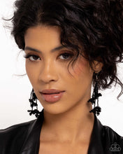 Load image into Gallery viewer, Petaled Precipitation - Black Earring