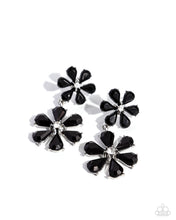 Load image into Gallery viewer, A Blast of Blossoms - Black Earring