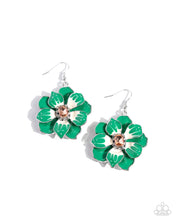 Load image into Gallery viewer, Tropical Treasure - Green Earring