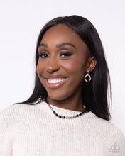 Load image into Gallery viewer, Swirl Selfie - Black Earring