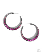 Load image into Gallery viewer, Embedded Edge - Pink Earring