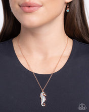 Load image into Gallery viewer, Seahorse Sailor - Copper Necklace