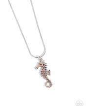 Load image into Gallery viewer, Seahorse Shanty - Orange Necklace