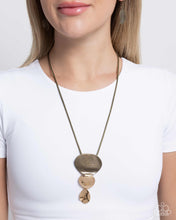 Load image into Gallery viewer, Cascading Commercial - Brass Necklace