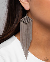 Load image into Gallery viewer, Forged Fringe - Silver Earring