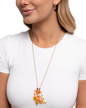 Load image into Gallery viewer, Synchronized Swimming - Orange Necklace