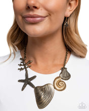Load image into Gallery viewer, Along the Reef - Brass Necklace