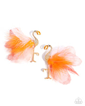 Load image into Gallery viewer, Feathered Flamingo - Orange Earring