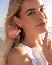 Load image into Gallery viewer, Feathered Flamingo - Orange Earring