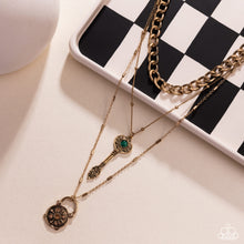 Load image into Gallery viewer, Keen Keys - Green Necklace