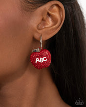 Load image into Gallery viewer, Adorable ABCs - Red Earring