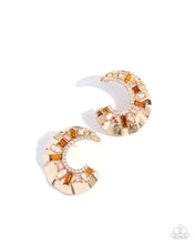 Load image into Gallery viewer, Crimped Color - Brown Earring