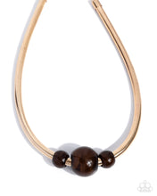 Load image into Gallery viewer, Sleek Shift - Brown Necklace