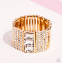 Load image into Gallery viewer, Dramatic Diva Gold Bracelet