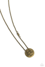 Load image into Gallery viewer, Live The Life You Love - Brass Necklace