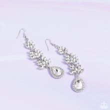 Load image into Gallery viewer, Water Lily Whimsy - White Earring