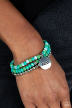 Load image into Gallery viewer, Fashionable Faith - Green Bracelet