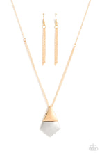 Load image into Gallery viewer, Posh Pyramid - Gold Necklace