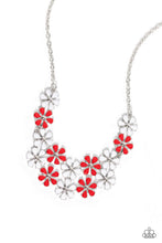 Load image into Gallery viewer, Floral Fever - Red Necklace