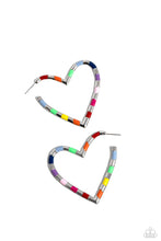 Load image into Gallery viewer, Striped Sweethearts - Multi Earring