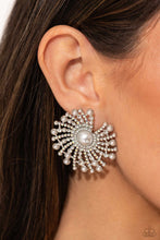 Load image into Gallery viewer, Fancy Fireworks - White Earring