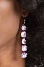 Load image into Gallery viewer, Developing Dignity - Purple Earring