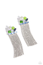 Load image into Gallery viewer, Horizontal Hallmark - Blue Earring