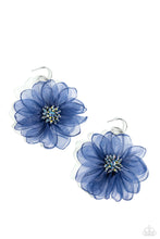 Load image into Gallery viewer, Cosmopolitan Chiffon - Blue Earring