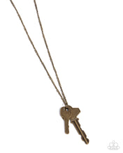 Load image into Gallery viewer, The Keynoter - Brass Necklace
