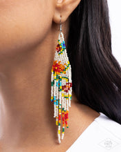 Load image into Gallery viewer, Beaded Gardens - White Earring
