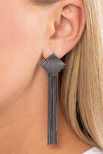 Load image into Gallery viewer, Experimental Elegance - Black Earring

