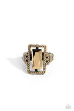 Load image into Gallery viewer, Emerald Elegance - Brass Ring
