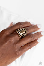 Load image into Gallery viewer, Emerald Elegance - Brass Ring
