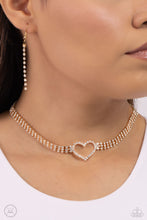 Load image into Gallery viewer, Rows of Romance - Gold Necklace
