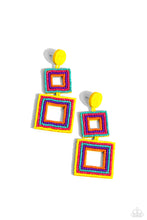 Load image into Gallery viewer, Seize the Squares - Multi Earring

