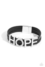 Load image into Gallery viewer, Hopeful Haute - Black Bracelet
