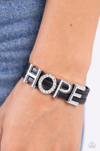 Load image into Gallery viewer, Hopeful Haute - Black Bracelet
