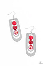 Load image into Gallery viewer, Layered Lure - Red Earring
