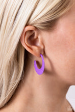Load image into Gallery viewer, Fun-Loving Feature - Purple Earring
