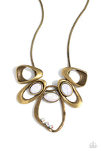 Load image into Gallery viewer, Gleaming Gala - Brass Necklace
