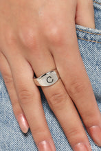 Load image into Gallery viewer, Monogram Memento - Silver - C Ring
