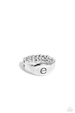 Load image into Gallery viewer, Monogram Memento - Silver - E Ring
