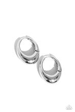 Load image into Gallery viewer, Oval Official - Silver Earring
