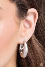 Load image into Gallery viewer, Oval Official - Silver Earring
